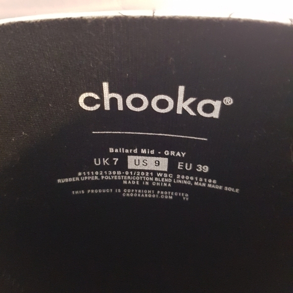 Chooka Ballard Mid Women's size 9 but fit like 7-7.5 gray waterboots - Picture 2 of 6